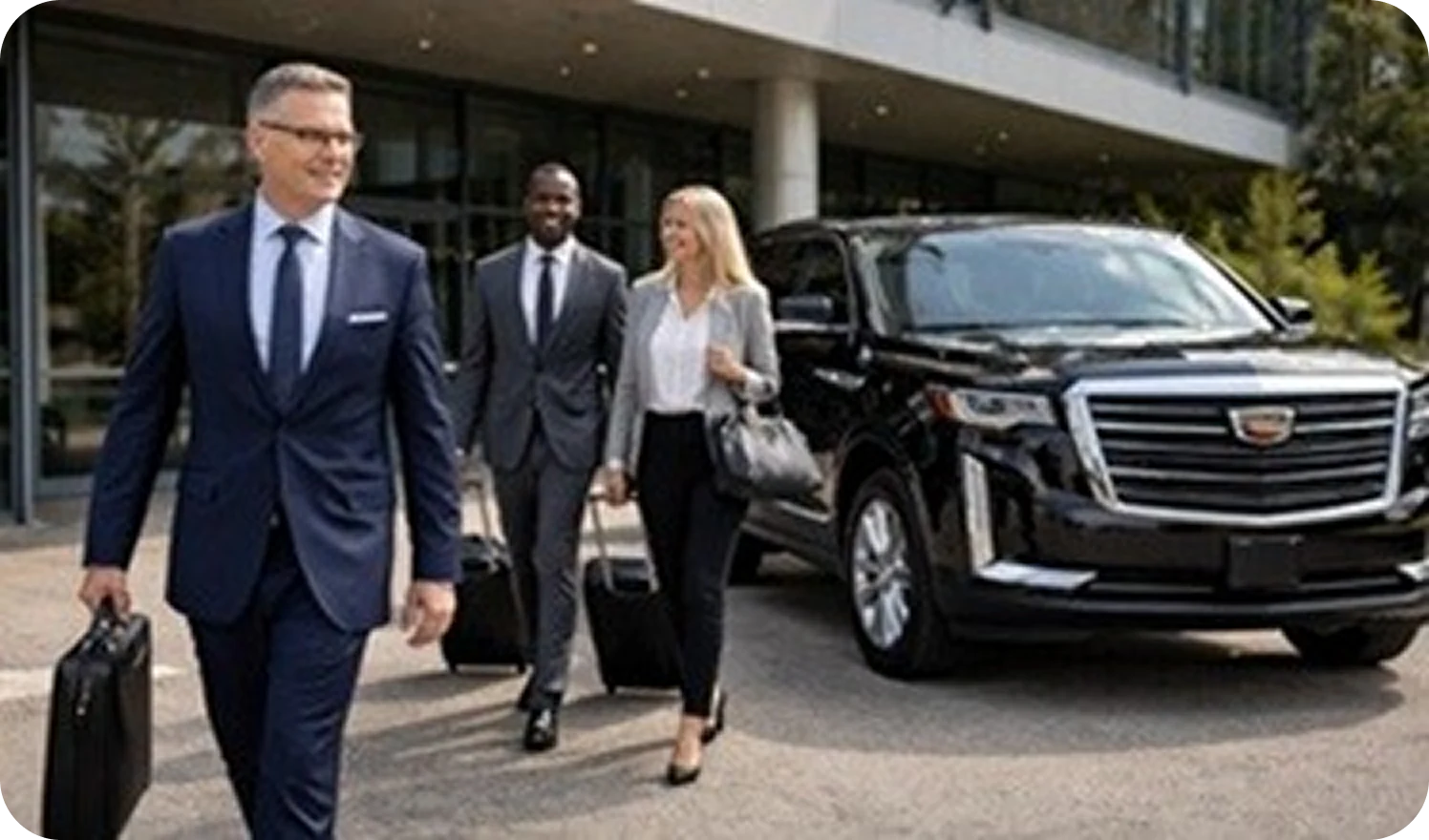 Premium fleet vehicles for corporate transportation.
